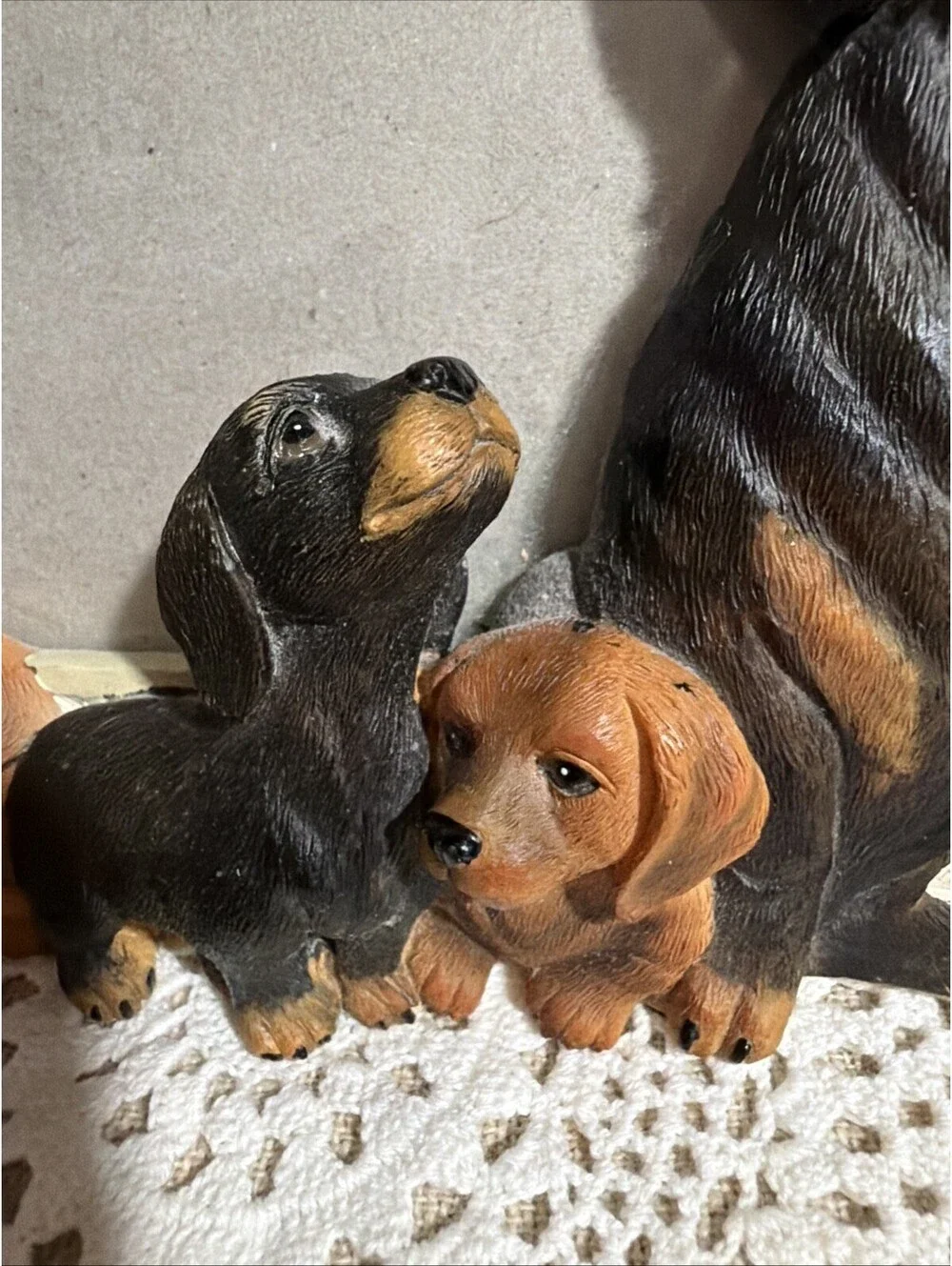 VTG Dachshunds Weiner Dog Puppy Picture Frame Fits 4x6” photo Table Top Desk